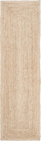 SAFAVIEH Cape Cod Collection Runner Rug - 2'3" x 22', Natural Brown, Handmade Braided Flat Weave Jute (CAP252A)