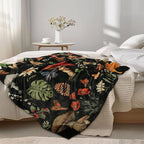 MACEVIA Mushroom Blanket for Couch, Flannel Fleece Mushroom Stuff, Soft Throw Blankets for Bed Sofa, Cozy Warm Comfort Lightweight Throw Blanket for Travel Camping 260GSM (Mushroom, 50"x60")