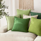 Foindtower Pack of 2, Decorative Linen Soild Throw Pillow Covers Soft Accent Lumbar Cushion Case Boho Farmhouse Pillowcase for Chair Couch Sofa Bedroom Living Room Home Decor 12 x 20 Inch Forest Green