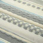 FUTEI Grey Decorative Throw Pillow Covers 12x20 Inch Set of 2, Soft Tufted Striped Textured Accent Pillow Case,Boho Pillows for Couch Decor