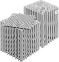 VEVOR Interlocking Tile 55PCS, Drainage Tiles 12" x 12" Splicing, Soft PVC Interlocking Drainage Floor Tiles, Non-Slip Drainage Holes for Restroom, Bathroom, Kitchen, Pool, Wet Areas, Grey