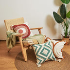 lifein 18x18 Pillow Covers-Throw Pillow Cover Tufted Boho Jacquard Pillow Covers Farmhouse Decorative Pillow Cover Pillow Cases for Gift Couch Sofa Bed Chair Living Room Home Decor