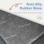 1.3" Thick Baby Floor Play Mat 59x71, Basic Padded Foam Mat for Tummy Time Crawling, Non Slip Cushioned for Babies Toddlers Infants Kids (Dark Grey)
