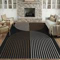 GarveeHome Modern Rainbow 8x10 Easy Jute Rug for Living Room Indoor Outdoor Patio Farmhouse, Contemporary Non Slip Non Shedding Carpet for Bedroom Backyard Dining Room