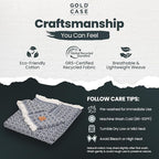 Gold Case Throw Blanket for Couch - 100% Recycled Turkish Cotton Blankets & Throws - Retro Soft Throw Blankets for Living Room - Boho Decorative Woven Couch Blanket - 50x60 - Navy Blue