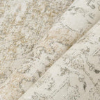Entryway Area Rug 3x5 Washable Beige Vintage Distressed Carpet Oriental Soft Thin Indoor Rug for Office Non Slip Low Pile Throw Rug for Kitchen Bathroom Bedroom Dining Living Room