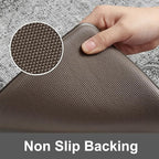 KIMODE Anti Fatigue Kitchen Mat 2PCS,Waterproof Farmhouse Kitchen Rugs Non-Slip,Vintage Grey Kitchen Mat for Floor,Cushioned Comfort Foam Standing Mat for Laundry,Office,Sink,Desk