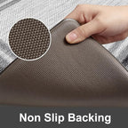 KIMODE Anti Fatigue Kitchen Mat Cushioned, Farmhouse Kitchen Rugs Sets of 2, Non Slip Memory Foam Kitchen Mat for Floor, Standing Desk Mat for Laundry Office Sink 20"x59"+20"x32" Grey