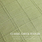 Foindtower Set of 2 Decorative Linen Check Throw Pillow Covers Neutral Farmhouse Lumbar Cushion Covers Modern Boho Accent Home Decor for Sofa Chair Couch Bedroom Living Room,12×20 Inch,Light Green