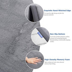 Baby Play Mat for Floor,1.3" Thick Memory foam Tummy Time Mat for Toddlers,Infants,kids,Water-Repellent Soft Nursery Rug ,Extra Large Non Slip for Crawling&Yoga,Tatami Style for Living Room(Dark Grey)