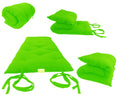 Twin Size Traditional Japanese Floor Futon Mattresses, Tatami Foldable Cushion Mats, Yoga, Meditaion 80 x 39 x 3 (Light Green) - color: Light Green