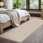 EARTHALL Woven Runner Rug 2x7 Ft Washable Runners for Hallways Cotton Non Slip Rubber Backed Kitchen Runner Braided Indoor Floor Carpet for Entryway, Hallway, Kitchen, Bedroom, Beige/Khaki