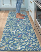 LUMI Anti Fatigue Kitchen Cushioned Mat for Floor, Padded Waterproof Runner for Standing, Stain Resistant Comfort Rugs for Home, Sink, Laundry, 24x87
