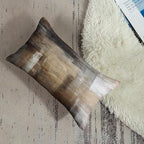 Britimes Throw Pillow Covers Modern Home Art Decor, 12 x 20 Inches Set of 2 Pillow Cases Decorative, Abstract Oil Painting Pillowcases for Bedroom, Living Room, Taupe Tan Grey Brown Beige