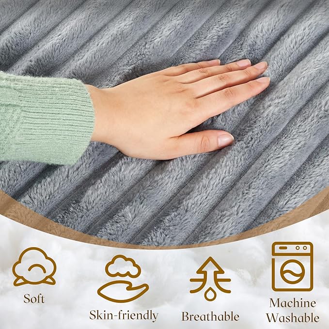 Honeydak 3 in 1 Giant Bean Bag Chair Cover Only (No Filler) Convertible Bean Bag Lazy Floor Sofa Cover Without Filling Washable Versatile Stuffed Animal Storage for Bedroom Living Room (Light Grey)