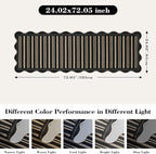 Striped Easy Jute Runner Rug, 2x6 Kitchen Rug Non Slip Washable Outdoor Runner for Entryway Indoor, Farmhouse Black Indoor Outdoor Carpet for Hallway Porch Laundry