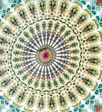 ICC Mandala Floor Pillow Cushions Cover Seating Throw Covers Hippie Decorative Bohemian Ottoman Poufs Cases Boho Indian Large Pouf Decor Kids Cushion Case Meditation Zipped 24 Inches Square Musturd