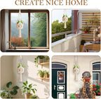 5.9 Inch Macrame Plant Hanger - Hanging Planter for Indoor Plants, Boho Decor Hanging Plant Holder with Tassels
