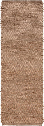 SAFAVIEH Natural Fiber Collection Runner Rug - 2'3" x 13', Natural, Handmade Farmhouse Fringe Jute, Ideal for High Traffic Areas in Living Room, Bedroom (NF731A)