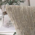 MIULEE Pack of 2 Decorative Burlap Linen Throw Pillow Covers Modern Farmhouse Pillowcase Rustic Woven Textured Cushion Cover for Sofa Couch Bed 20x20 Inch Light Brown