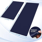 StepRite Kitchen Mats, 2PCS Kitchen Rugs, Cushioned Anti Fatigue Kitchen Mats for Floor, Non-Slip Standing Desk Mat, Waterproof Kitchen Rug Set for Kitchen, Floor, Office, 17.3"x30"+17.3"x47", Blue