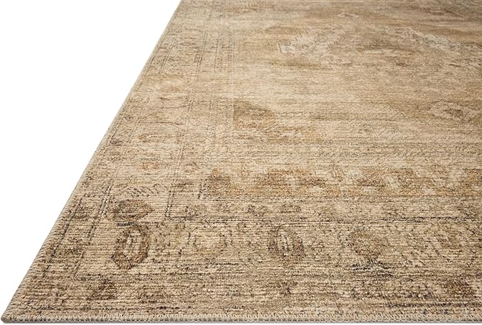 Loloi Amber Lewis Cambria Collection CBR-03 Taupe/Antique Bronze 3'-6" x 5'-6" Accent Rug Jute, Neutral, Vintage Style, Antique Tone, Living, Bedroom, Dining, Carpet