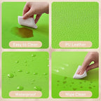 Waterproof Baby Play Mat for Floor Memory Foam 50 * 50 Cushion Playpen Playmat Tummy Time Crawling Mat Nursery Rug Thick Pad Create Soft & Safe Area for Infants,Toddler,Kids,Green