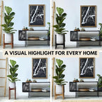 Fox & Fern Adjustable Tall Plant Stand Indoor — 8 to 12 Inch Mid Century Bamboo Plant Stand with Adjustable Width - Plug In Design - Easy to Assemble - Two Heights - For 8, 9, 10, 11 & 12 In Pots