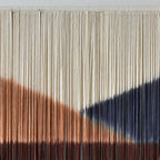 Jakalin Macrame Wall Hanging Geometric Boho Tapestry Dip Dyed With Modern Shapes, 57" W x 39" L Macrame Wall Art for Living Room or Bedroom Decor