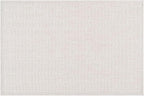 CAMILSON Easy Jute Rug 2x3, Indoor Outdoor Off-White Color Fiber Area Rugs for Bathroom and Kitchen Rug, Herringbone Seagrass Boho Woven Design, Easy-Cleaning, Washable Outside Carpet Alfombras 2 x 3