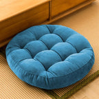SK Studio Meditation Floor Pillow, Large Floor Cushions, Round Floor Cushion Seating for Adults Kids, Classroom Furniture Floor Pillow for Yoga Living Room, Blue, 22" W x 22" L (Pack of 1)