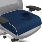 Seat Cushion for Tailbone Pain Relief, Office Chair Cushion, Memory Foam Large Chair Cushion with Non-Slip Cover for Soft Support at Office Chair, Car Seat, Airplane Drak Blue/2X-Large