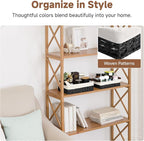 StorageWorks Small Baskets for Organizing with Wooden Handles and Liner, Wicker Toilet Paper Baskets for Back of Toilet Basket, Black Paper Rope Bathroom Basket Organizer and Storage for Decor, 2 Pack