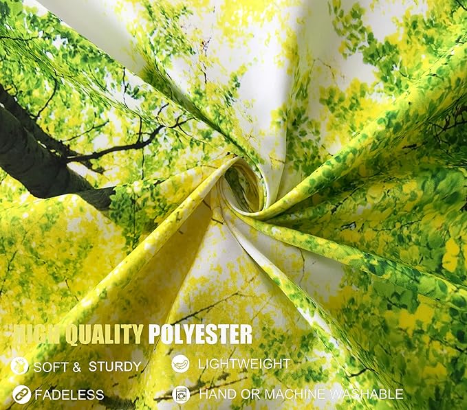 Onivein Green Forest Tapestry Nature Tapestry Ceiling Tree Sunlight Landscape Tapestries for Bedroom Living Room Office Classroom Decor 60 x 50 Inches