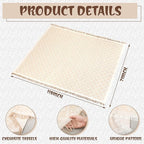 Extra Large Outdoor Boho Picnic Blanket 118'' x 71'' Beige White Table Runner 6 Throw Pillow Cover Woven Cotton Yarn Oversize Beach Blanket Washable for Picnic Camp Wedding