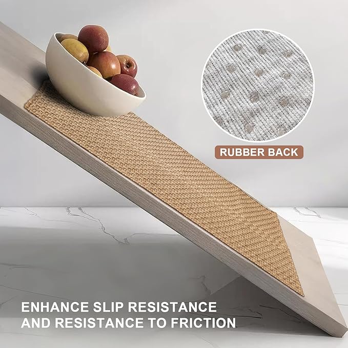 Entryway Rug 2x4 ft,Boho Small Area Rug,Washable Neutral Braided Rug,Solid Faux Jute Rug with Rubber Backing for Bedroom,Kitchen,Front Doors,Tan Brown