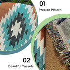 Hopstar Aztec Throw Blanket Navajo Indian Blankets and Throws Boho Western Decor Couch Cover Blanket for Bed Sofa Living Room Beach Travel 51"x63" (Emma)
