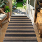 Striped Easy Jute Rug 3x5 Outdoor Rug Washable Rugs for Living Room Bedroom Non Slip Neutral Farmhouse Indoor Outdoor Carpet for Backyard Patio Office