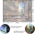Accnicc Vintage Library Tapestry Medieval Bookshelf Tapestries Wall Hanging Fantasy Academia Hall Book Backdrop Small Tapestry for Bedroom Living Room Dorm Classroom 60 x 44 inch