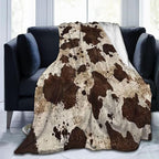 Cow Throw Blanket Soft Flannel Blanket 60"x50" in Bed Blanket Home Decor for Room Sofa Couch All Season