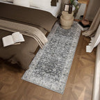 Runner Rug Washable Kitchen Runner: 2'6"x8' Hallway Runner Rugs Stain Resistant Non Slip Low Pile Soft Boho Carpet Runners for Hallways Bedroom Entryway Indoor Beside Bathroom Laundry Room