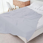 Cosy Family 6 Layer Muslin Bed Blanket - Breathable and Lightweight Gauze Boho Blanket for Spring, Soft 100% Cotton Muslin, Slate, 80x90 Inches