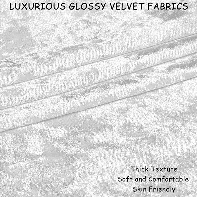 2 Pack 20x20 Pillow Cover Velvet Pillow Covers, Square Throw Pillow Covers for Living Room Decorations Throw Pillow Case, Throw Pillow Cover Cushion Cover for Home Sofa Bedroom Car, Silver White