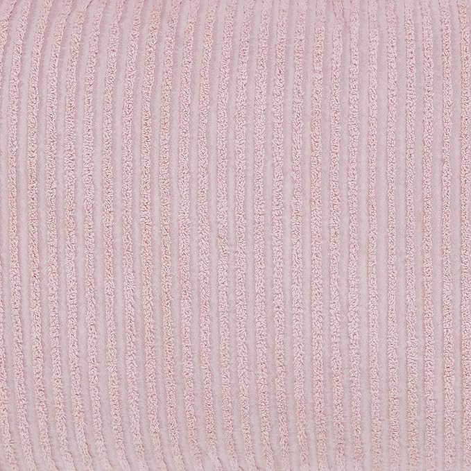 Better Trends Jullian Collection is Super Soft and Light Weight in Bold Stripes Design 100% Cotton Tufted Unique Luxurious Machine Washable Tumble Dry, Standard Sham, Pink