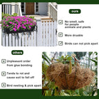 4PCS 30Inch Rectangle Window Box Liner Felt Planter Basket Liner Insert Black Plant Container Liners Non Woven Fabric Liner for Garden Fence Wall Railing Hanging Flower Pot - Avoid Bird Nesting