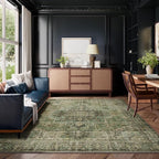 8x10 Area Rugs for Living Room: Washable Bedroom Rug Boho Vintage Rugs Stain Resistant Non Slip Low Pile Soft Lightweight Carpet for Kitchen Dining Room Farmhouse Nursery Kids Room