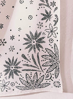 Neasow Bohemian Tapestry Wall Hanging, Beige White Floral Tapestry with Dotted Daisy Medallion Print Bedroom Boho Hippie Home Decor, 70×90 inches