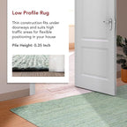 Nuloom Rigo Handmade, Green, 3' x 5', Hand Woven, Farmhouse, Jute, Soft and Textured, High Traffic, Stain Resistant, Easy Clean, Durable Area Rug for Bedroom, Living Room, Dining, Den, Foyer