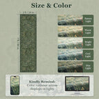 Dark Green 2x7 Hallway Runner Rug, Moody Vintage Medallion Entryway Rugs for Inside House Mudroom, Kitchen Runner Rugs Non Skid Washable, Carpet Runner for Bathroom Laundry Room Bedroom