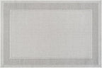 CAMILSON Easy Jute Rug 2x3, Indoor Outdoor Off-White Color Fiber Area Rugs for Entry, Living Room and Kitchen Rug, Bordered Boho Woven Design, Easy-Cleaning, Washable Outside Carpet (2 x 3)